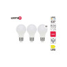 Lot de 3 ampoules led plastique E27 806lm 60W blanc neutre