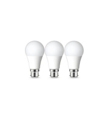 Lot de 3 ampoules ledplastique B22 1521lm 100Wblanc neutre