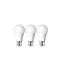 Lot de 3 ampoules led plastique B22 1521lm 100W blanc chaud