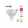 Lot de 3 ampoules led réflecteur GU5.3 100° 450lm 36W blanc neutre