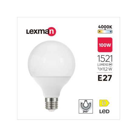 Ampoule led globe 95mm E27 1521lm 100W blanc neutre