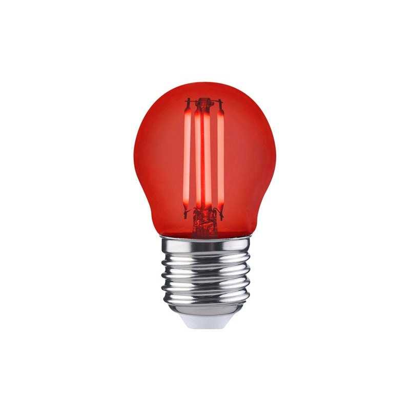Ampoule led à  filament rouge sphérique E27 105lm 12W