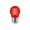 Ampoule led à  filament rouge sphérique E27 105lm 12W
