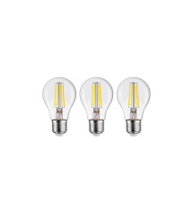 Lot de 3 ampoules led E27 806lm 60W blanc neutre