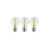 Lot de 3 ampoules led E27 806lm 60W blanc neutre