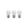 Lot de 3 ampoules led sphérique E27 470lm 40W blanc chaud