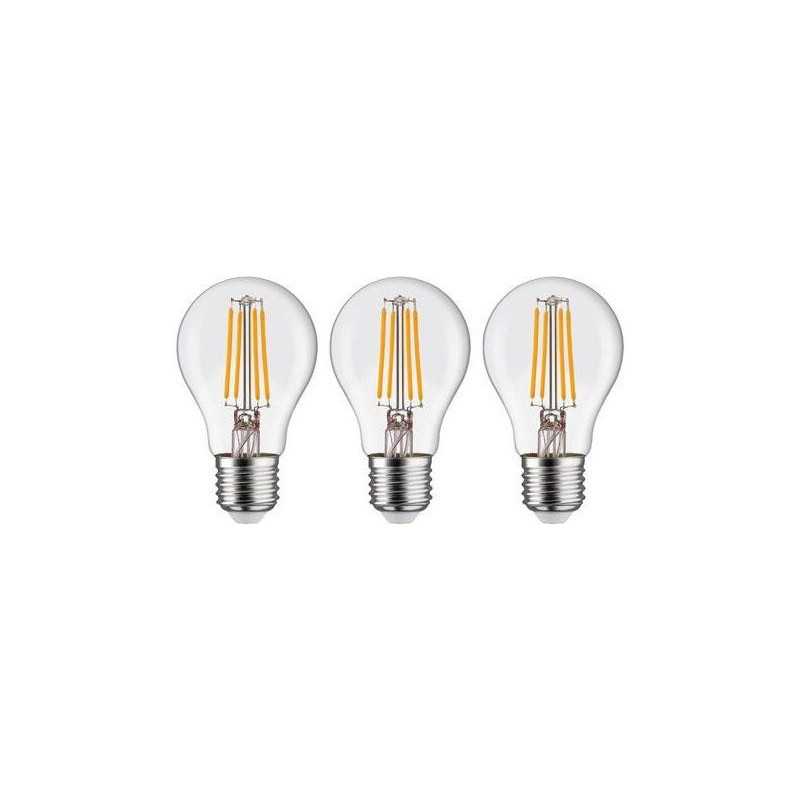 Lot de 3 ampoules led E27 806lm 60W blanc chaud