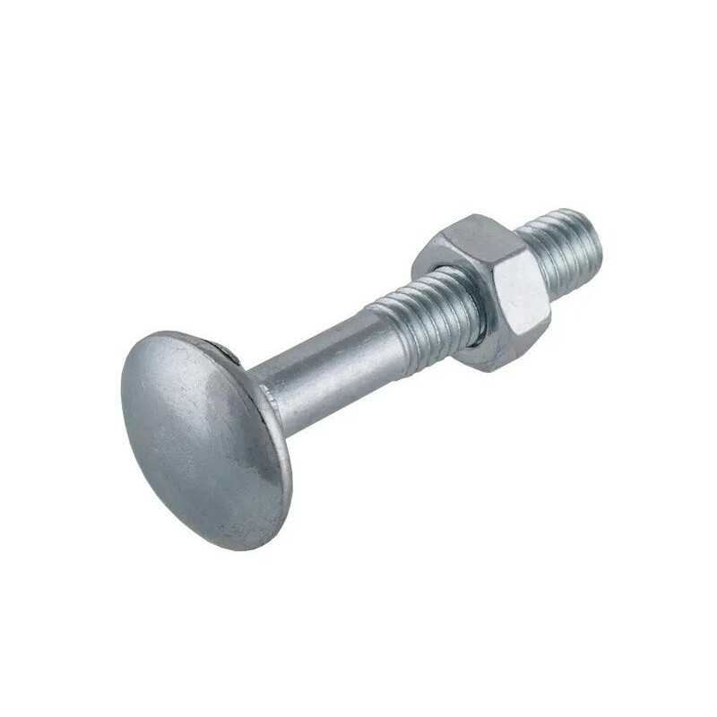 Boulon en acier tete ronde sans encoche SUKI 6 x L.70 mm