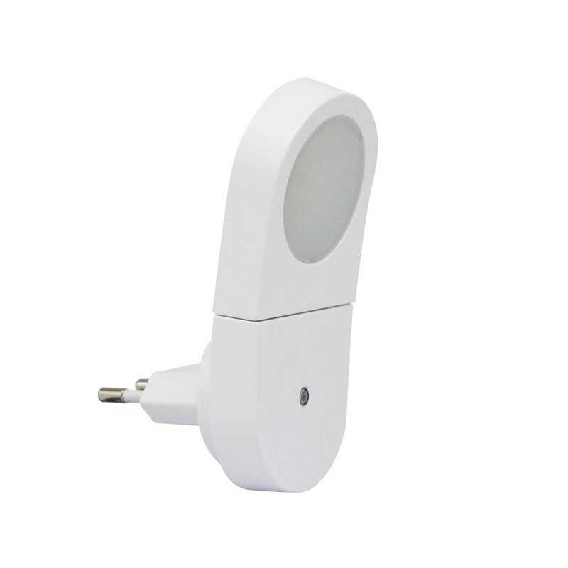 Veilleuse led orientable et à  detection crépusculaire230 V 3000K blanc