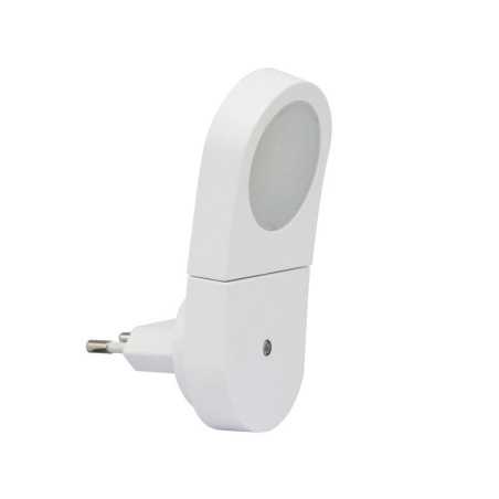 Veilleuse led orientable et à  detection crépusculaire230 V 3000K blanc