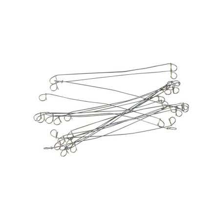 Lot de 100 liens pour lieur automatique acier galvanisé IDEAL GARDEN gris L.020