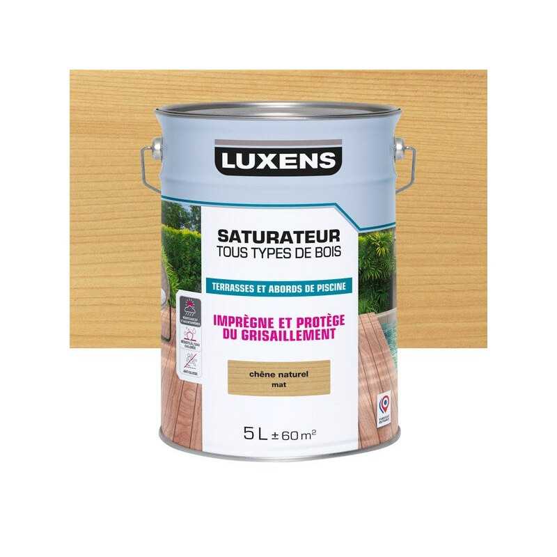 Saturateur pour bois extérieur LUXENS chêne naturel mat 5 l -  - meilleure qualité