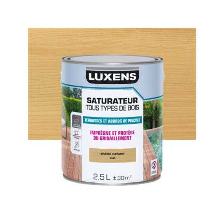 Saturateur pour bois extérieur LUXENS chêne naturel mat 2.5 l -  - meilleure qualité
