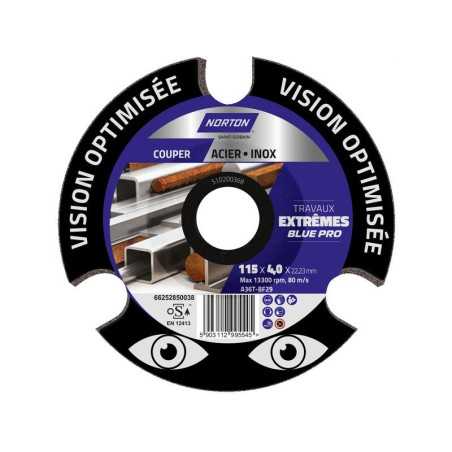 Disque vision extreme acier inox 115 x 40