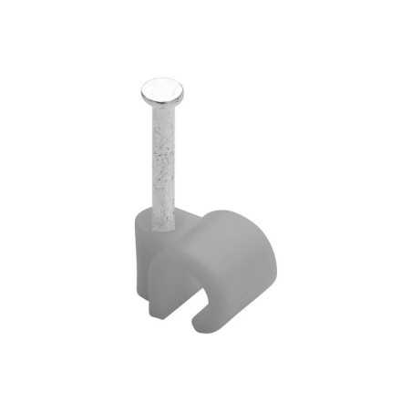 Lot de 100 attaches-fils diamètre de 4 à  7mm L. 20mm gris