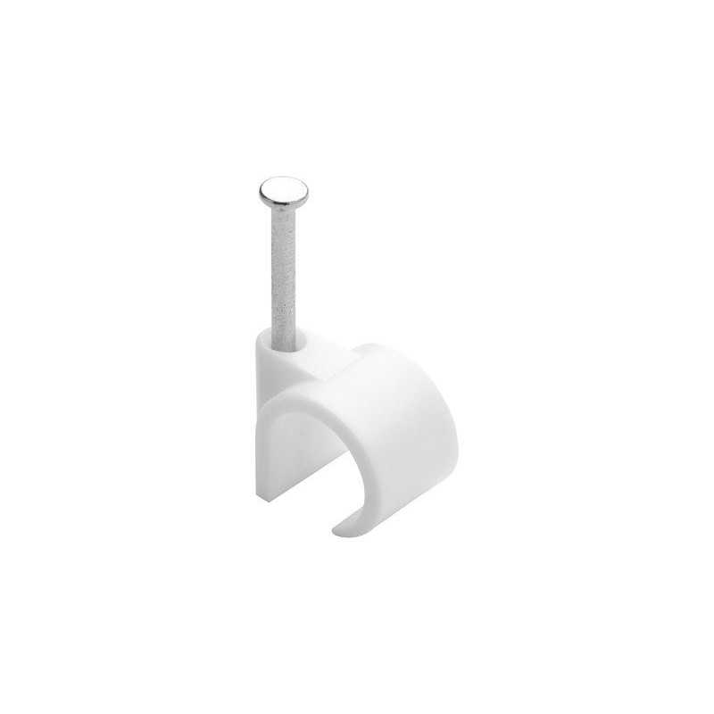 Lot de 50 attache-filsdiamètre de 12 à  16 mm L. 33 mm blanc