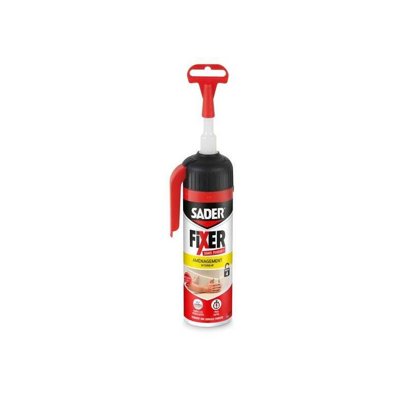 Colle de fixation SADER Fixer sans percer intérieur gâchette