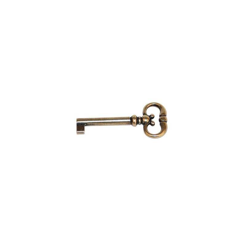 Clé décorative anglaise laiton laitonné