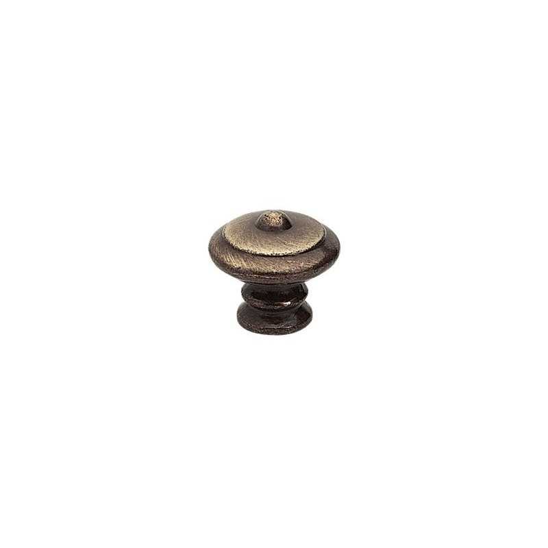 Bouton de meuble Rustique Vieil Or Zamak H.30 X L.30 X P.27 Mm