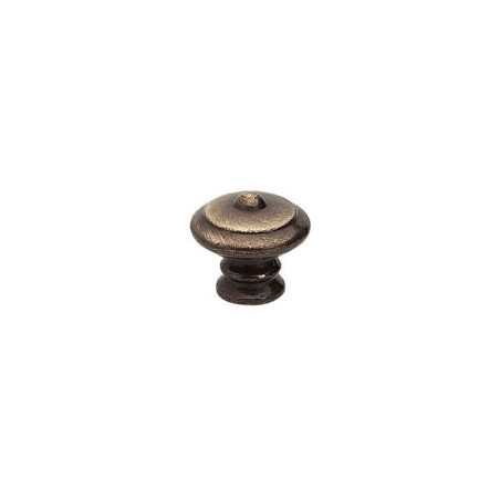 Bouton de meuble Rustique Vieil Or Zamak H.30 X L.30 X P.27 Mm