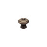 Bouton de meuble Rustique Vieil Or Zamak H.30 X L.30 X P.27 Mm