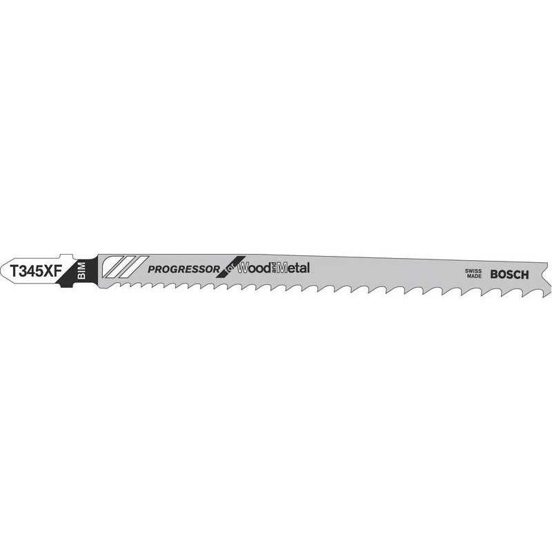 Lot de 2 lames coupemultiusage Bosch t345Xf pour Bois Et clous