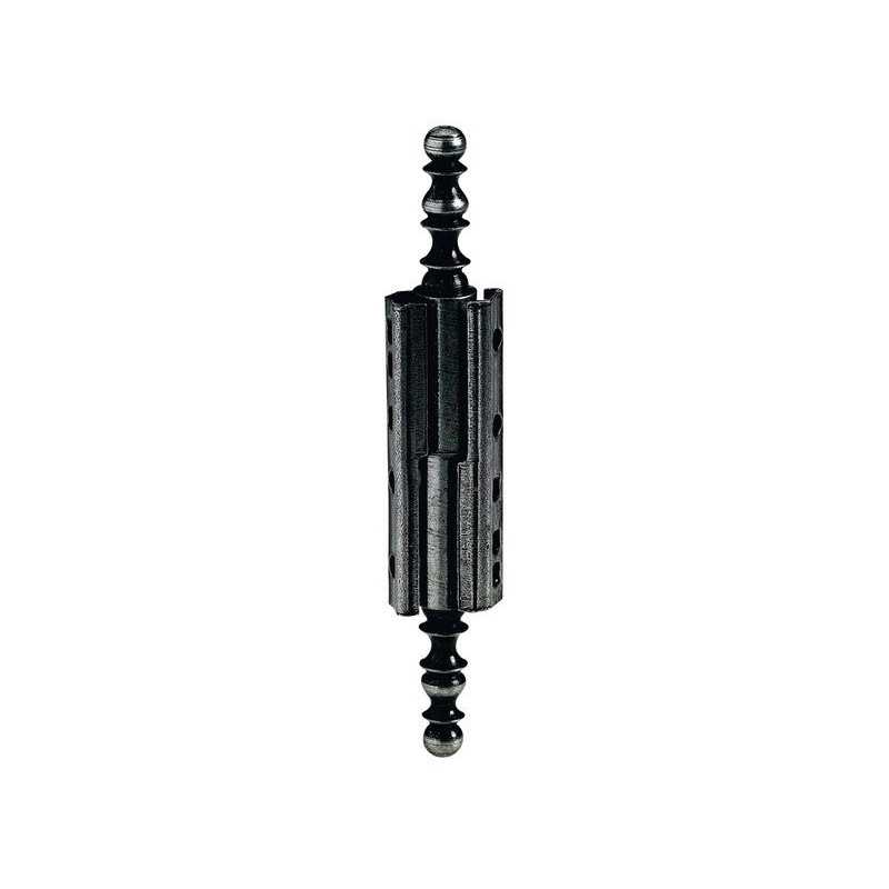 Paumelle Universelle Deco Acier Noir 40X10 X2