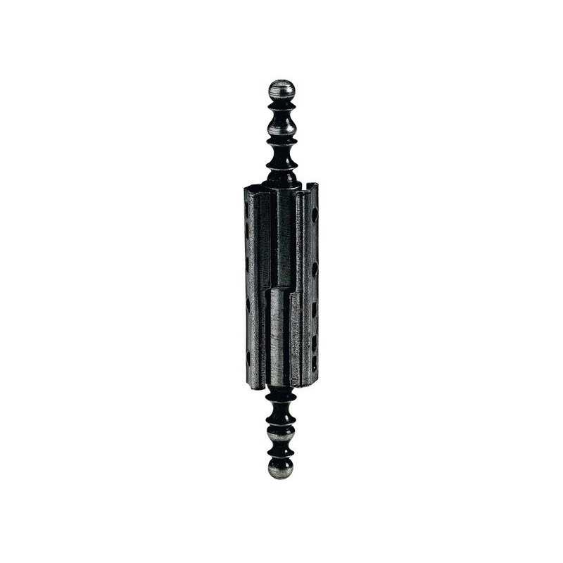 Paumelle Universelle Deco Acier Noir 50X10 X2