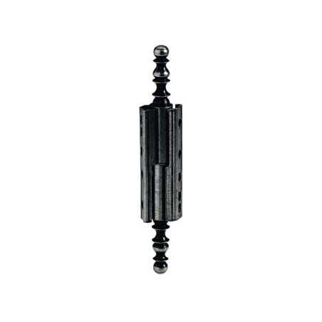 Paumelle Universelle Deco Acier Noir 50X10 X2