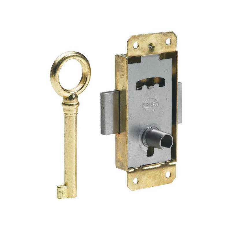 Serrure de meuble fer En Applique Hettich 25 Mm Réversible