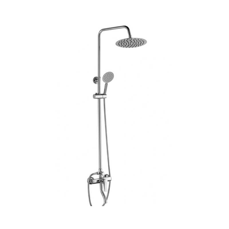 Mélangeur de bain zinc ceramic tuyau de 1.5m flexible en plastique