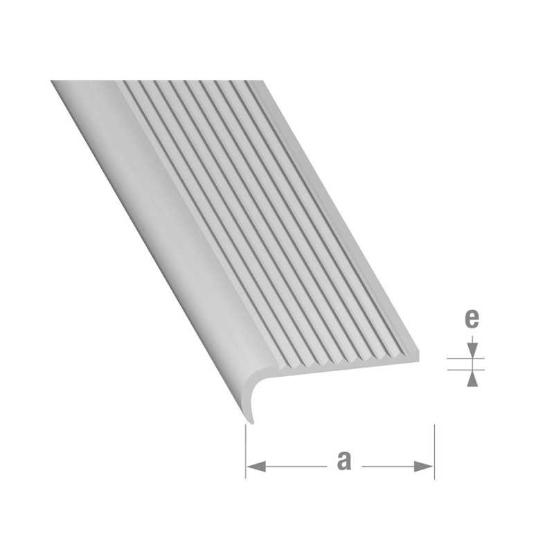 Nez de marche 40x14 1M alu brut