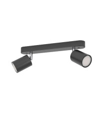 Spot reciso GU10 5Wx2 noir