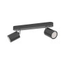 Spot reciso GU10 5Wx2 noir