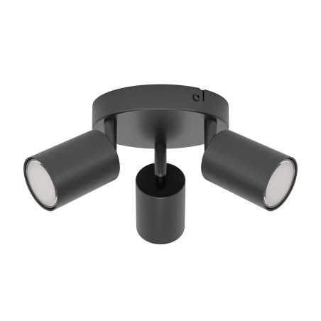 Spot reciso GU10 5Wx3 noir