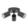 Spot reciso GU10 5Wx3 noir