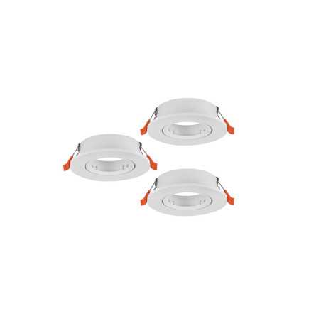 Spot encastré GU10 5Wx3 blanc