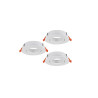 Spot encastré GU10 5Wx3 blanc