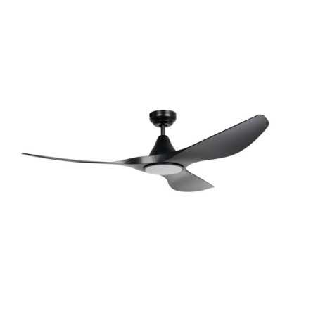 Ventilateur plafonnier noir matte Portesea 700x358x236m D.122cm 19W IP20