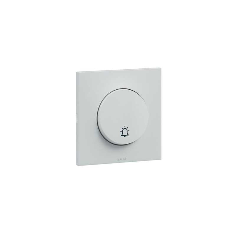 Poussoir sonnette gris 6A -  - meilleure qualité
