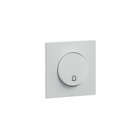 Poussoir sonnette gris 6A -  - meilleure qualité