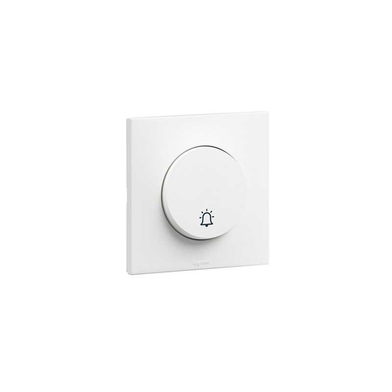 Poussoir sonnette blanc 6A -  - meilleure qualité