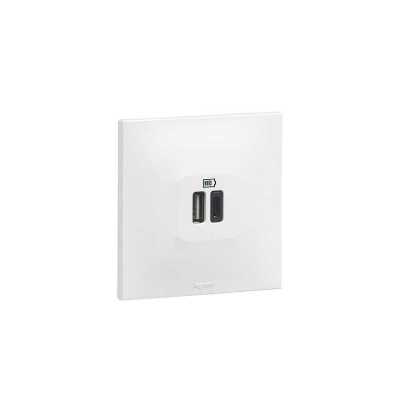 Chargeur USB A+C Urbano finition blanc