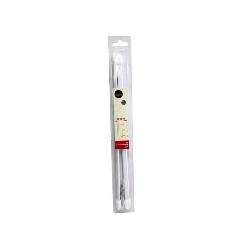 Barreplate blanc 30-50cm X2