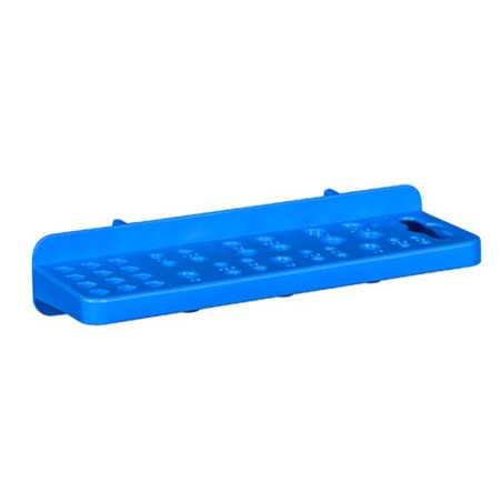 Porte 39 mèches pour panneau mural jaune l.16.5 x H.3.2 x P.6 cm
