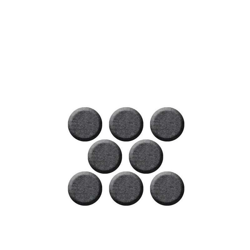 Lot de 8 patins feutre adhésif SCOTCH diam. 22 mm gris
