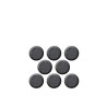 Lot de 8 patins feutre adhésif SCOTCH diam. 22 mm gris