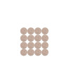 Lot de 16 patins feutre en laine adhésif SCOTCH diam. 17 mm beige