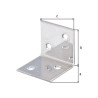 Equerre Large Inox 40X40X40Mm