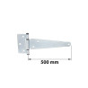 Penture anglaise Axe Composite L. 500 Mm Acier Zingué Blanc